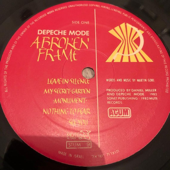 Depeche Mode – A Broken Frame (Vinilo Usado)