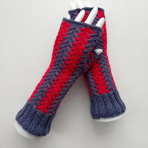 READY TO SHIP Knitted Women Fingerless Gloves Arm Warmers Women Wrist Hand Warmers Handmade Mittens Warm Gloves Accessories Wool Mittens
