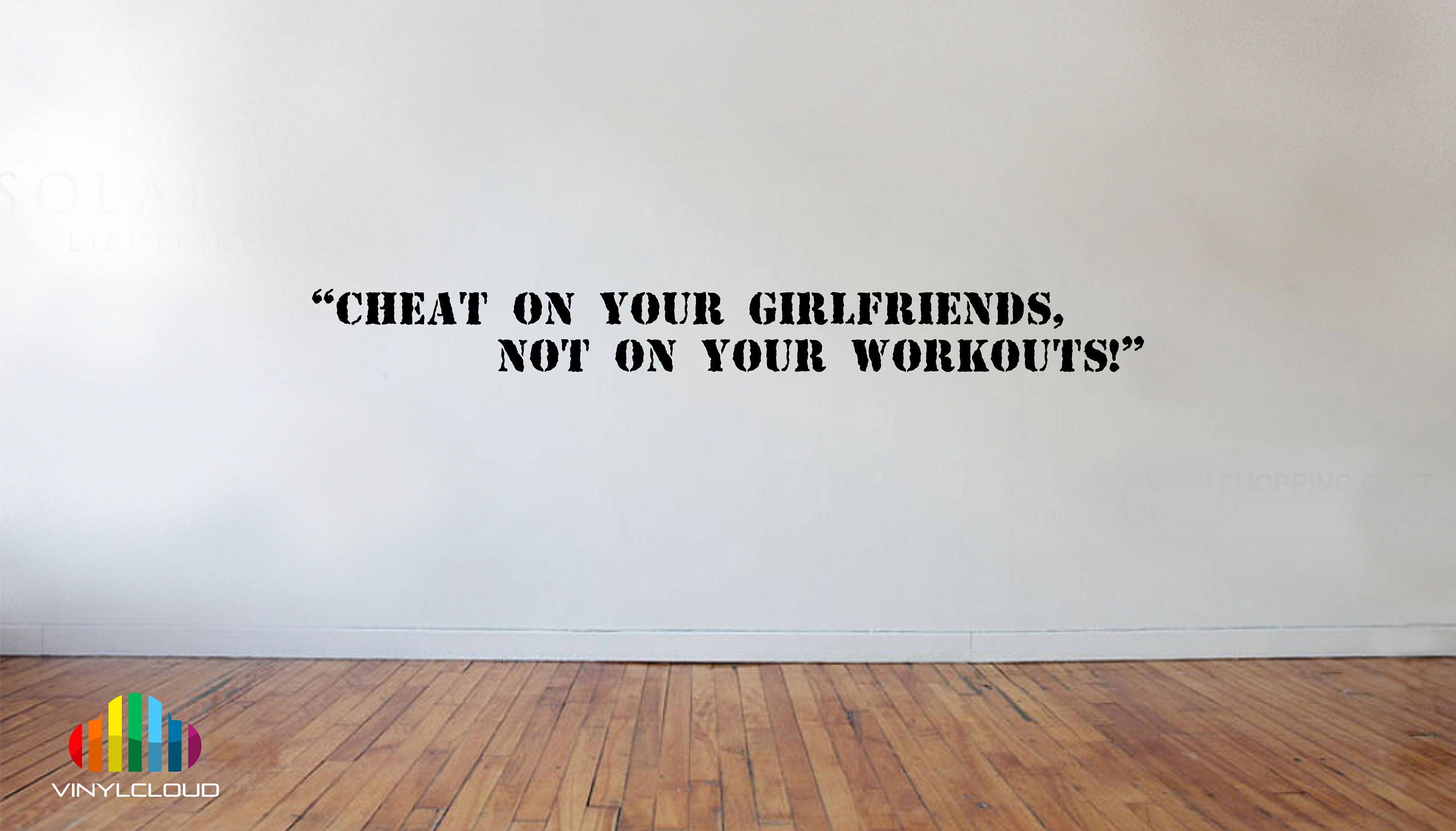 Gym Cheat On Your Girlfriend Not On Your Workout Quote Etsy