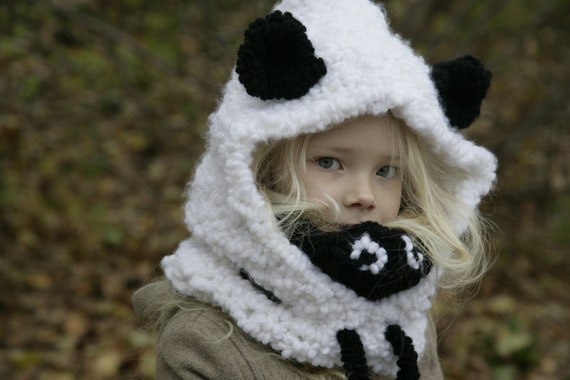 panda knit hat