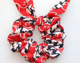 Bow Scrunchie Silk Hair Tie Collection “Duo Trend”