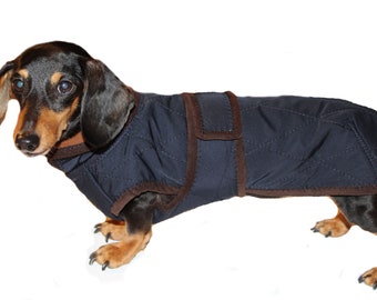 Hundemantel kleine Hunde Dackel Dachshund Wintermantel Maßanfertigung