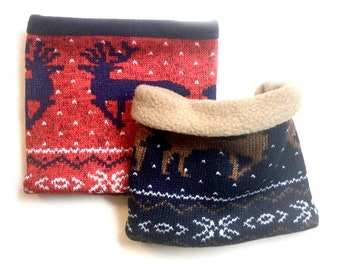 Custom-made: Dog Loop Dog Scarf Design, Nordstyl Norwegian Snowflakes