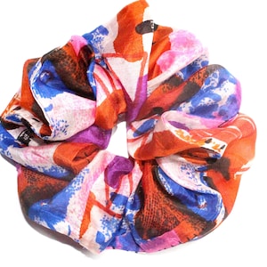 Scrunchie silk, collection &quot;Summer Look&quot;, designer scrunchie, scrunchie hair tie