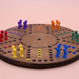 NEW Item: Fast Track 13&quot; Round Wooden board game