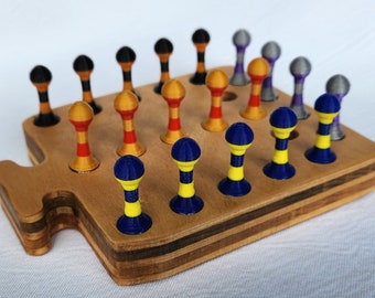 Custom 3D printed Game Pegs / Pieces for Fast Track / Aggravation  or any game