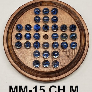 Solitaire board game w/ Marbles