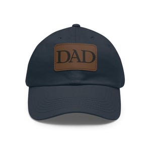 Stylish Dad Hat with Leather Patch - Perfect Gift for Father&#39;s Day