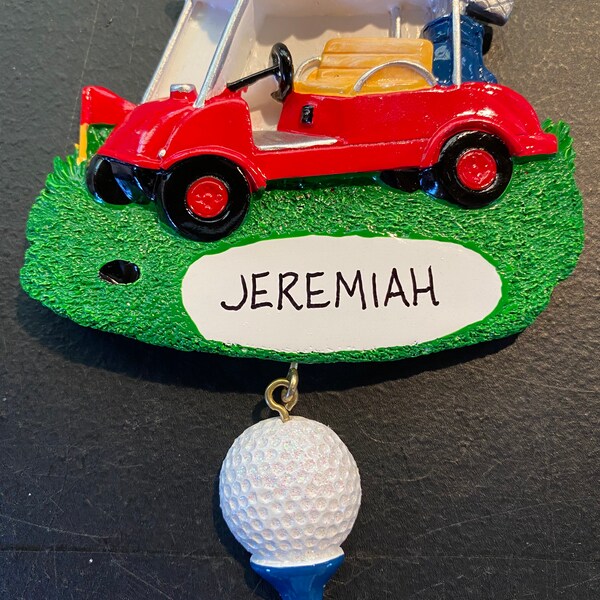 Golf Ball Ornament Etsy
