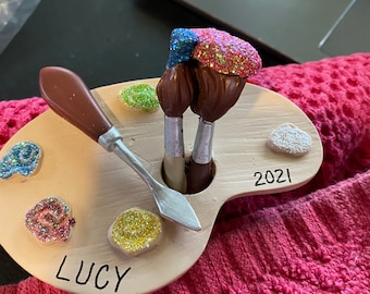 Personalized Artist Palette Ornament