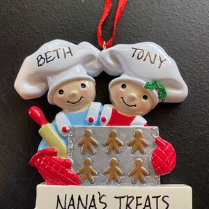 Two Little Bakers Personalized Ornament