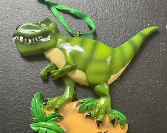 Personalized T Rex Dinosaur Ornament