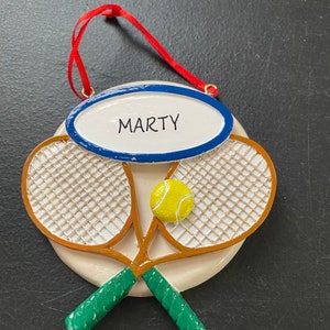 Tennis Personalized Ornament
