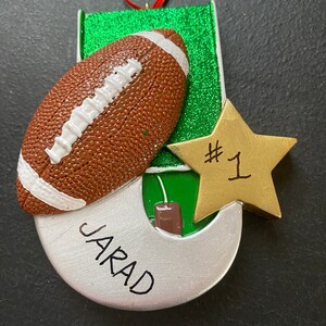 Star Player Football Ornament