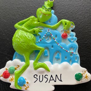 Grinch Personalized Ornament