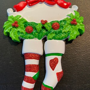 Stockings for Two Personalized Ornament