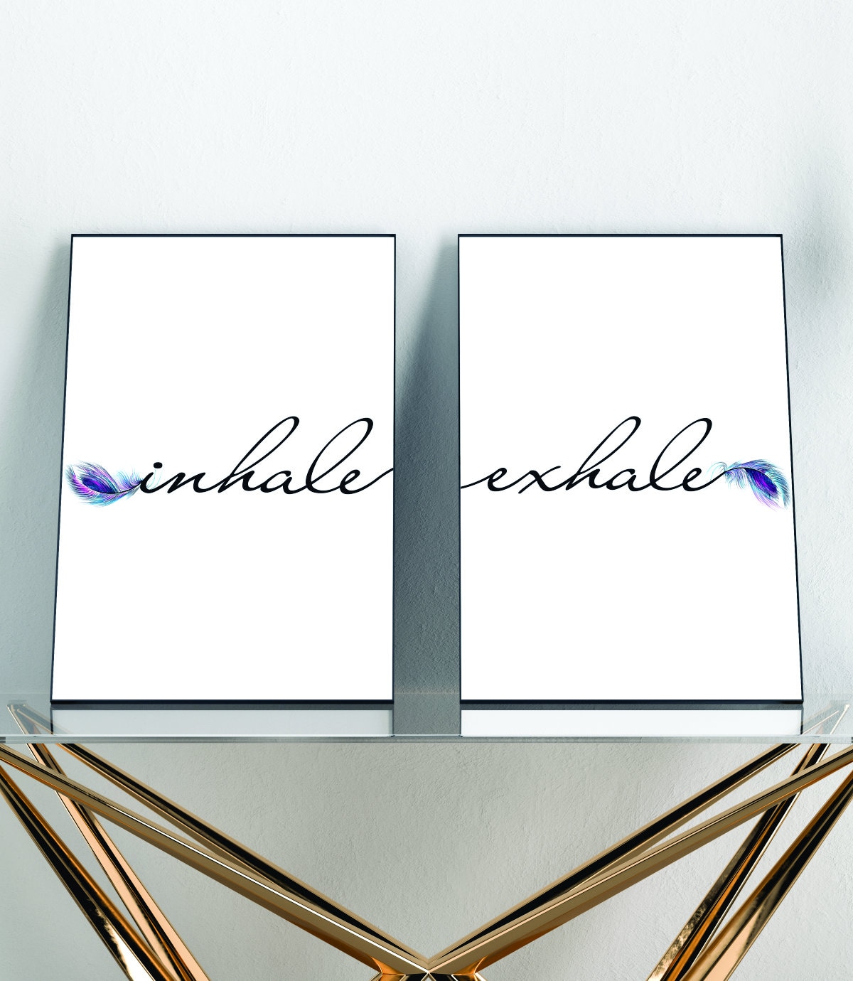 Printable Wall Art Inhale Exhale Print Art Instant Download Etsy