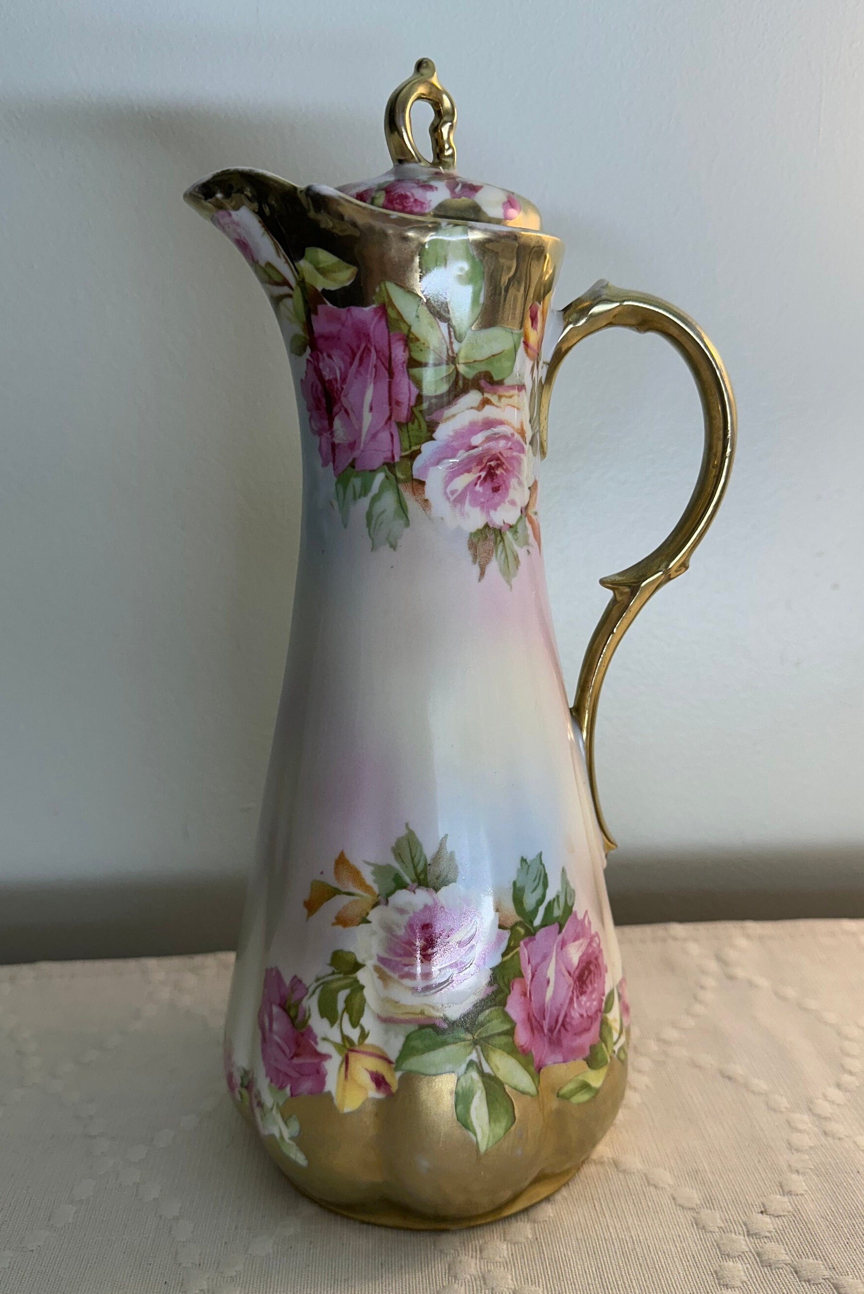 Antique Chocolate Pot - Etsy