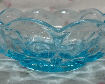 Vintage Blue Bowl With Handles
