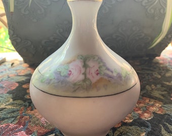 Limoges Hand Painted Vase