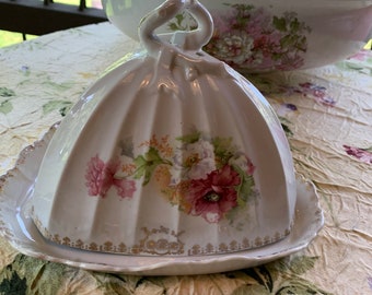 Antique Cheese Keeper Dish