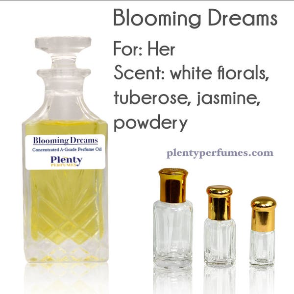 Bloeiende Dreams - witte Florals, Tuberose, Jasmine, poederachtige - vrouwen Alcohol gratis Arabische Attar parfum olie geconcentreerde 3ml / 6ml / 8ml P33