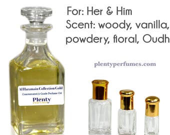 Al Haramain Collection or Roll On parfum - Oriental Floral poudrées vanille Woody - unisexe Attar Arabian concentré à l’huile 3ml / 6ml / 8ml 122