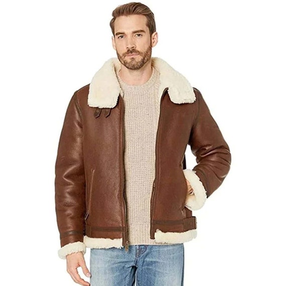 Ugg shearling jacket mens top