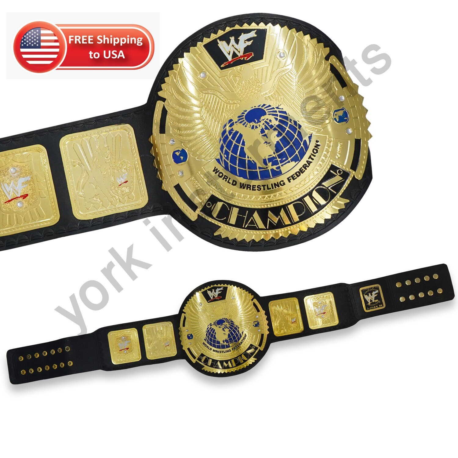 WWE Big Eagle Championship Belt Belt Replica 2mm Brass Etsy