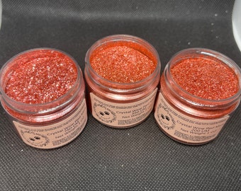 CRYSTAL Wine Red Mica Pigment Soap Cosmetic Grade Pearl Epoxy Resin (Us Seller)