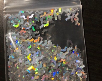 Halloween Holo BAT shape bulk 1oz Glitter Solvent Resistant-Acrylic Nails Art-US