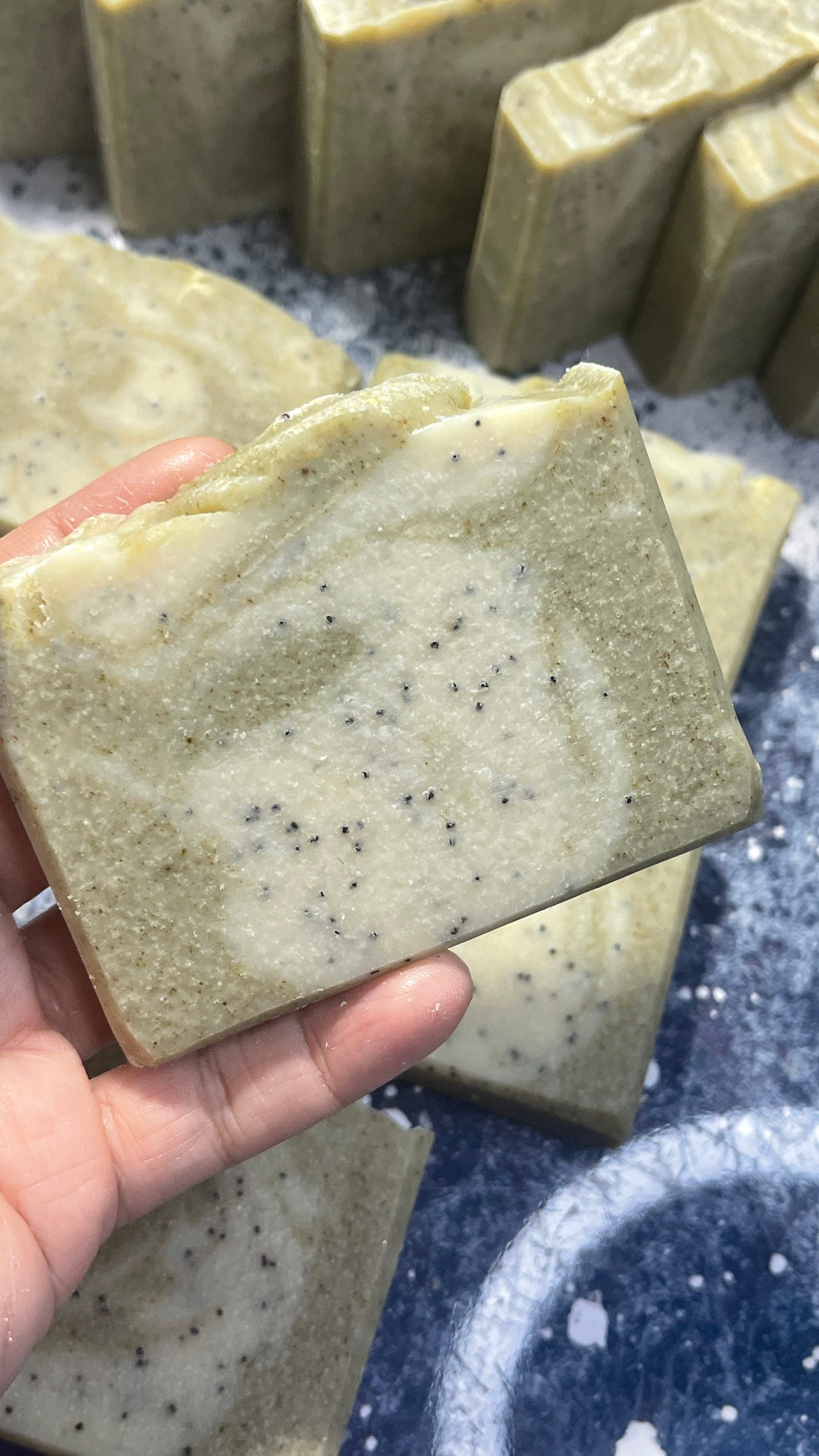 Handmade Artisan Eucalyptus & Spearmint Cold Process Soap Bar With Shea ...
