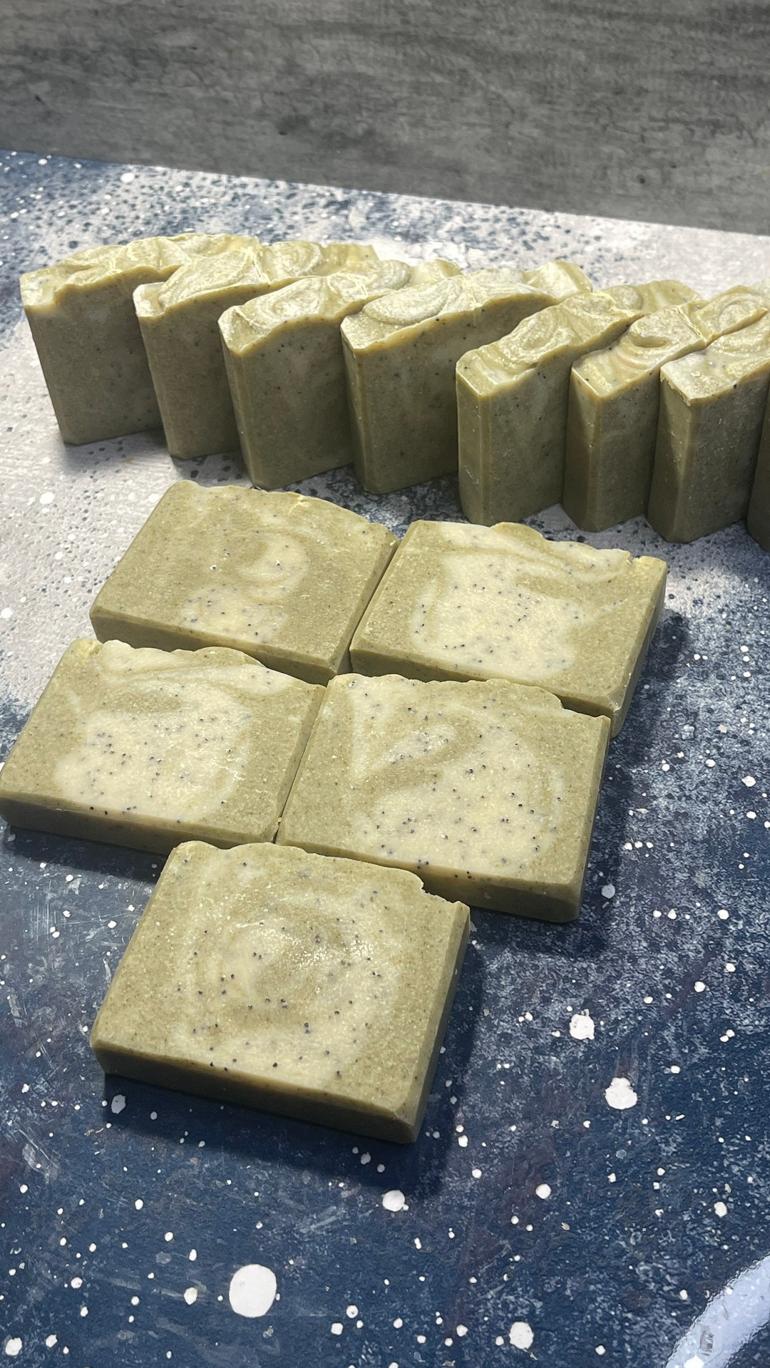 Handmade Artisan Eucalyptus & Spearmint Cold Process Soap Bar With Shea ...