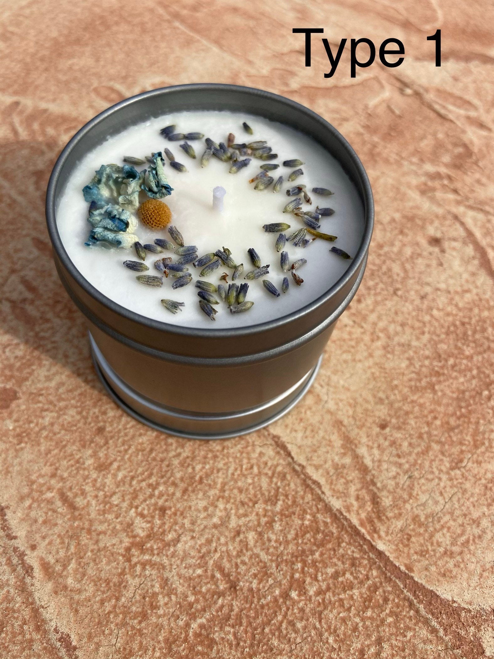 Tin candle/100 natural soy candle/4oz travel tin Etsy