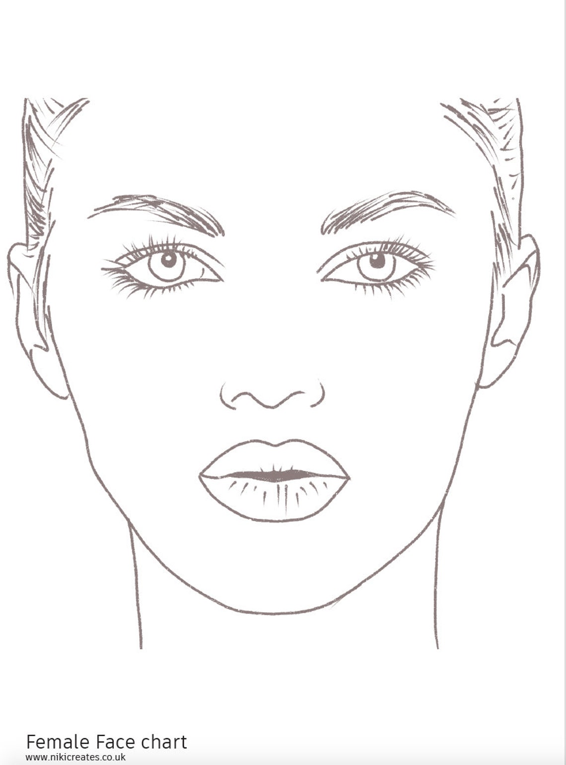 Face Chart Brown