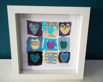 Heart picture handmade gift