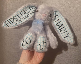 Easter Bunny. Personalised bunny. Easter gift. Baby's first easter