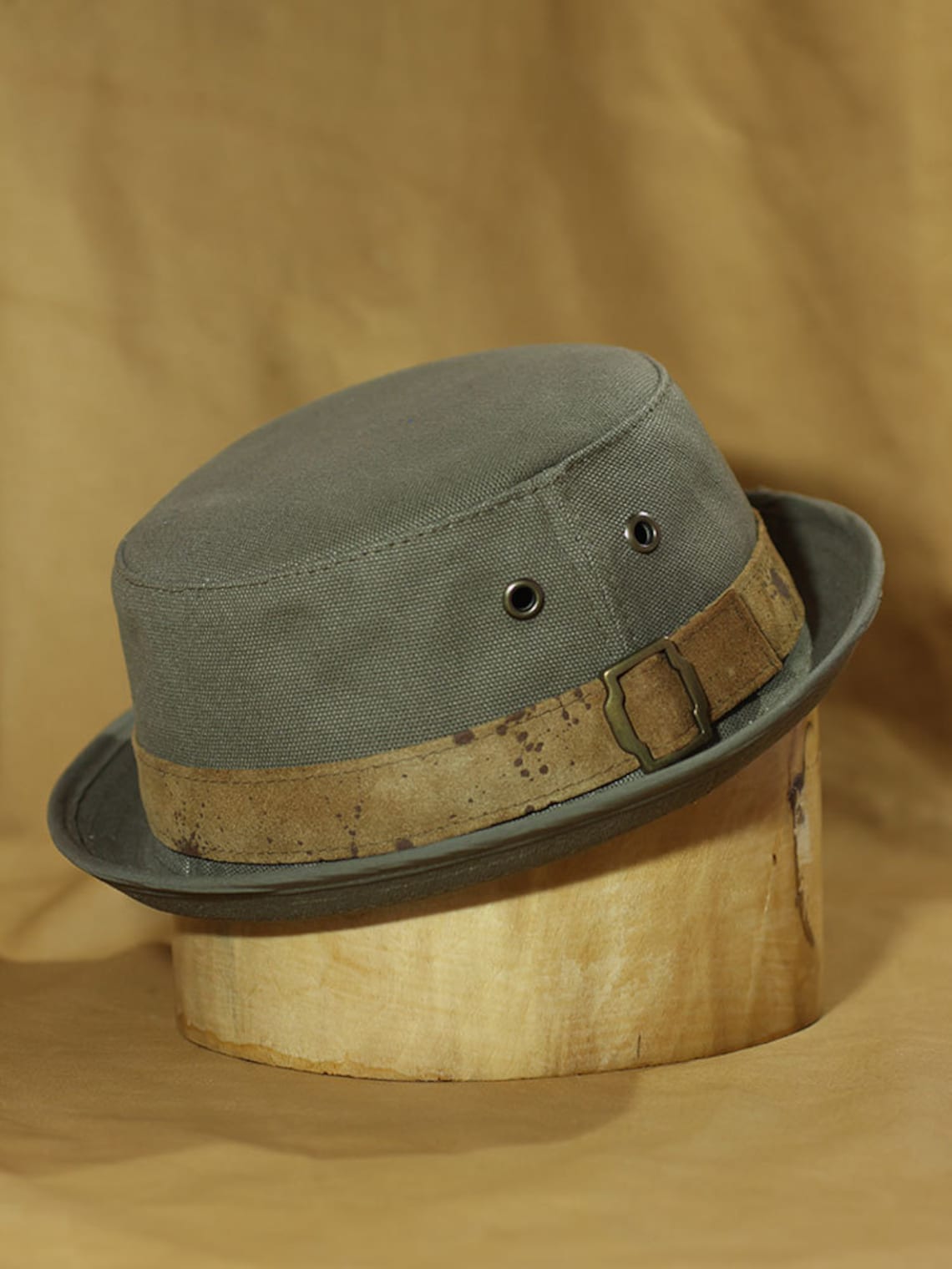 Summer olive cotton pork pie bucket hat PPH26 Etsy