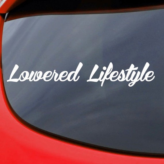 Large Windscreen Car Bumper Vinyl Stickers Decals EURO Scene Dub Life Small