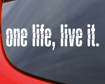 BLACK ONE LIFE LIVE IT OBLONG KEYRING WITH DOMED STICKER CHOICE OF COLOURS BLACK ONE LIFE LIVE IT OBLONG KEYRING WITH DOMED STICKER CHOICE OF COLOURS
