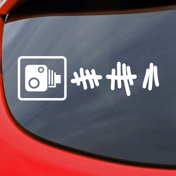 Official Speed Camera Testing Vehicle Funny Car Window Decal Vinyl Sticker Race