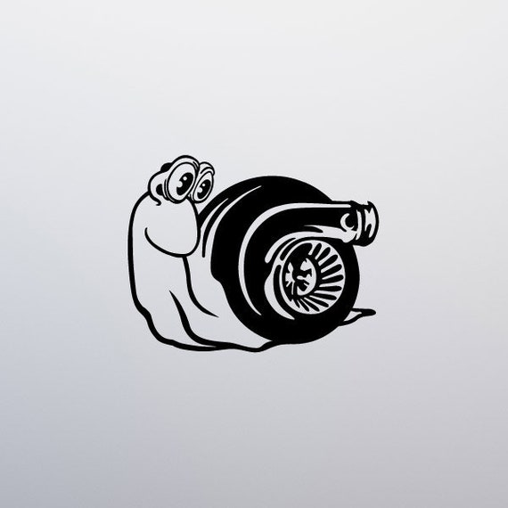 Turbo Snail Car Decal Vinyl Sticker Window Bumper Funny - Etsy