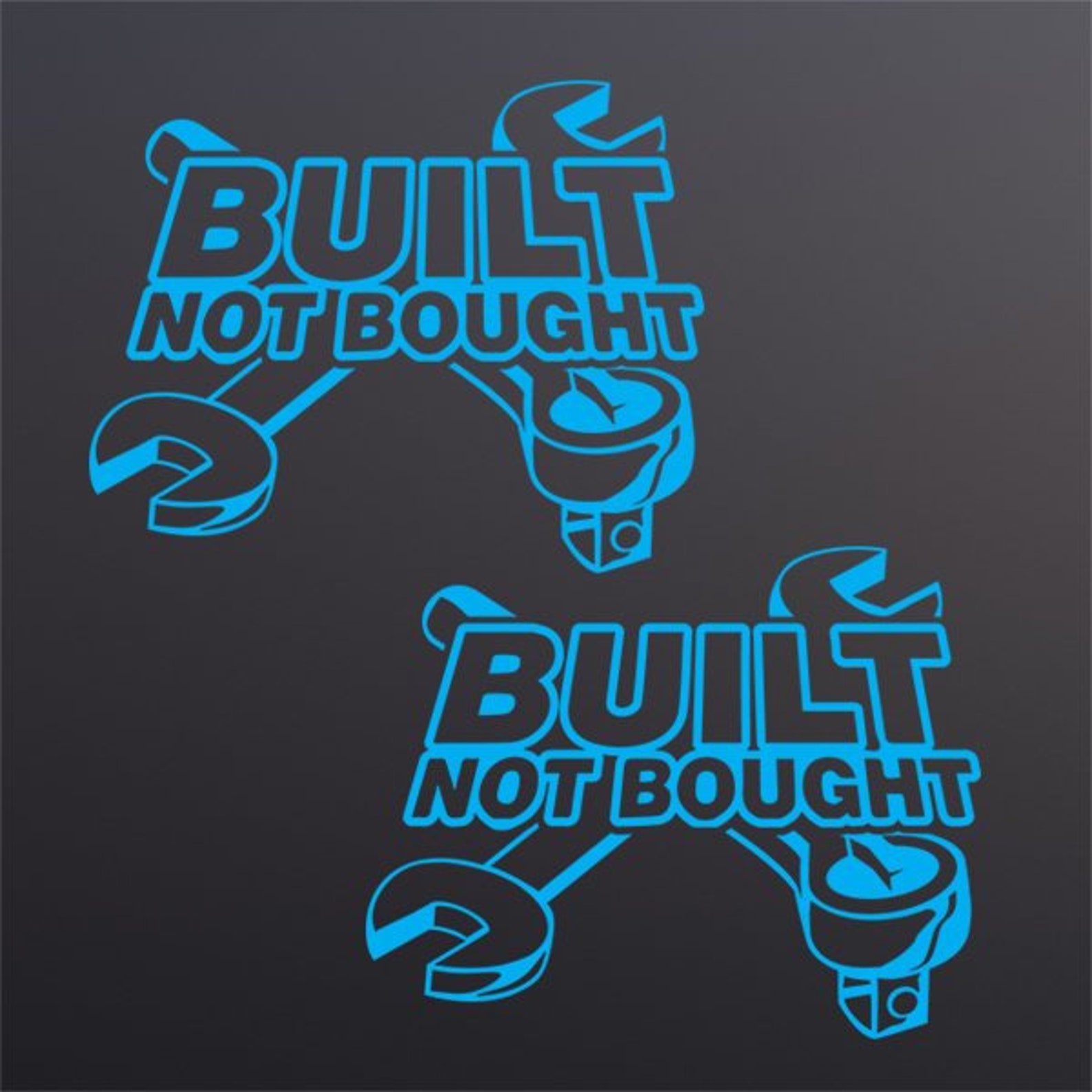 Built Not Bought Car Decal Vinyl Sticker Window Bumper Etsy