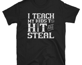 Download I teach my kids to hit and steal baseball Yeti Cup vinyl decal | Etsy