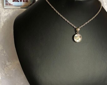 Magic mirror jewelry silver mirror pendant to protect against negative energies, evil eye, envy (price per piece, without chain)