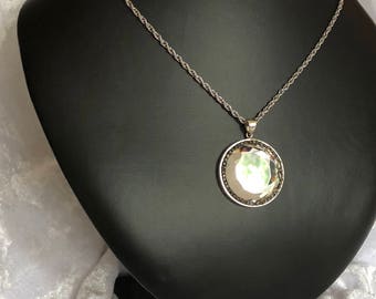 Magic mirror jewelry silver mirror pendant for protection against negative energies, evil eye, envy (price per piece, without chain)