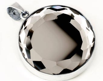 Magic mirror jewelry silver mirror pendant for protection against negative energies, evil eye, envy (price per piece, without chain)