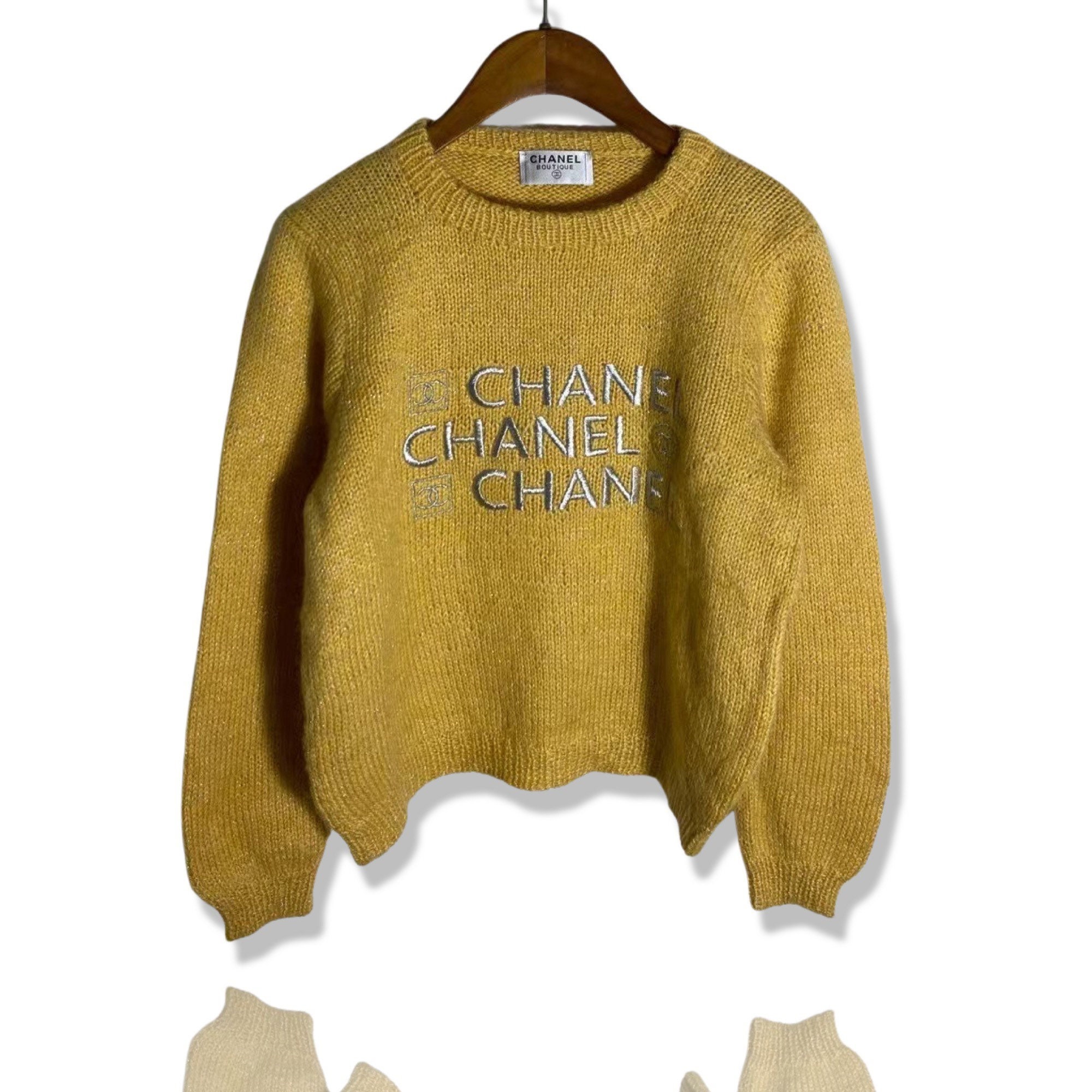 Chanel Brown Sweater - Etsy