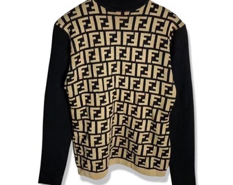 Vintage Fendi Monogram Crew Neck 