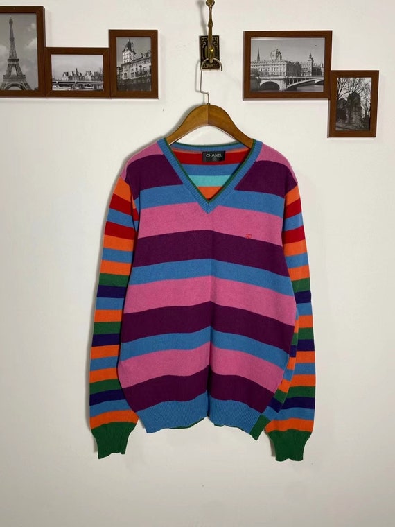 Vintage Chanel V Neck Colors Straps 